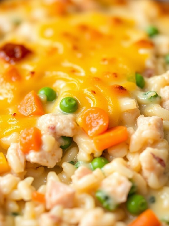 creamy chicken rice casserole