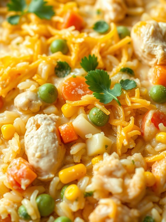 creamy chicken rice dish