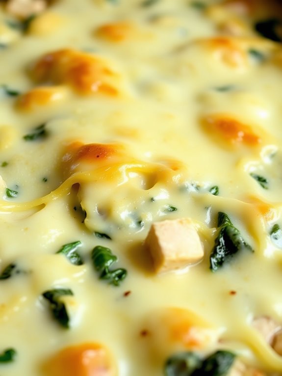 creamy chicken spinach casserole
