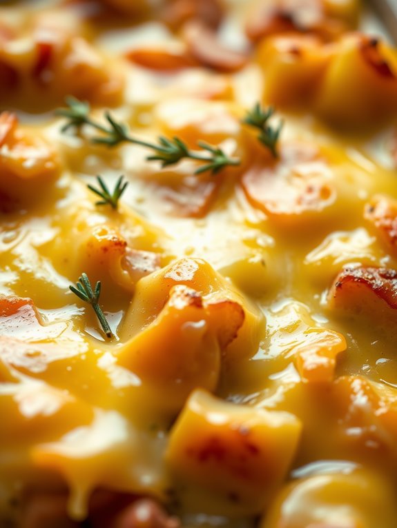 creamy ham and potato bake