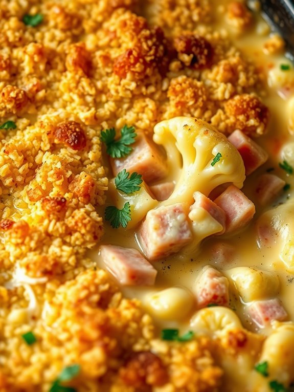 creamy ham cauliflower dish