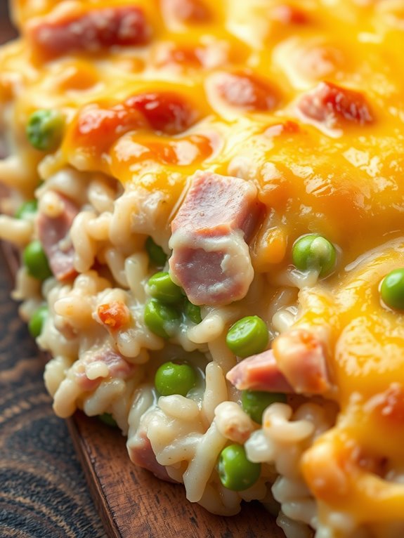 creamy ham rice dish