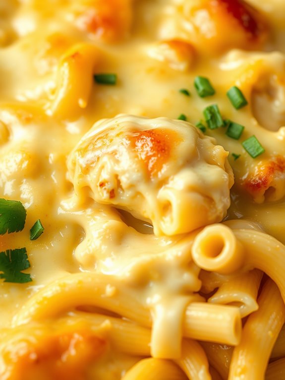 creamy pasta bake dish