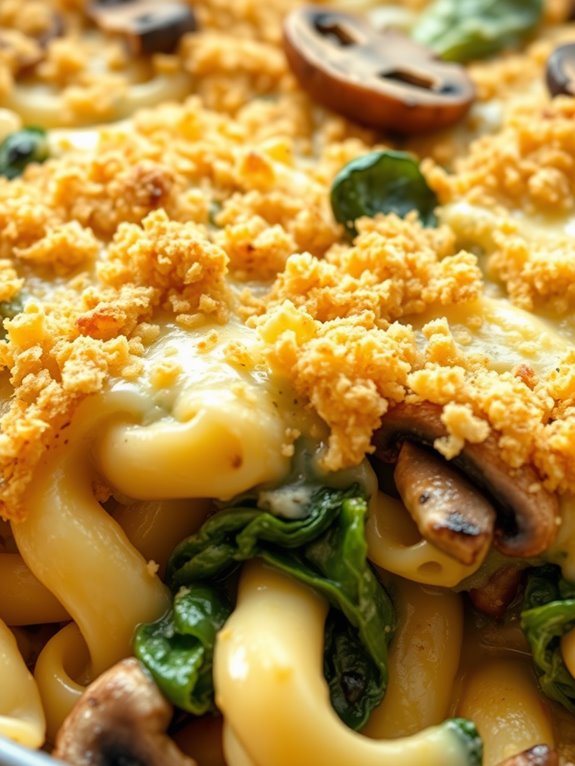 creamy pasta with spinach