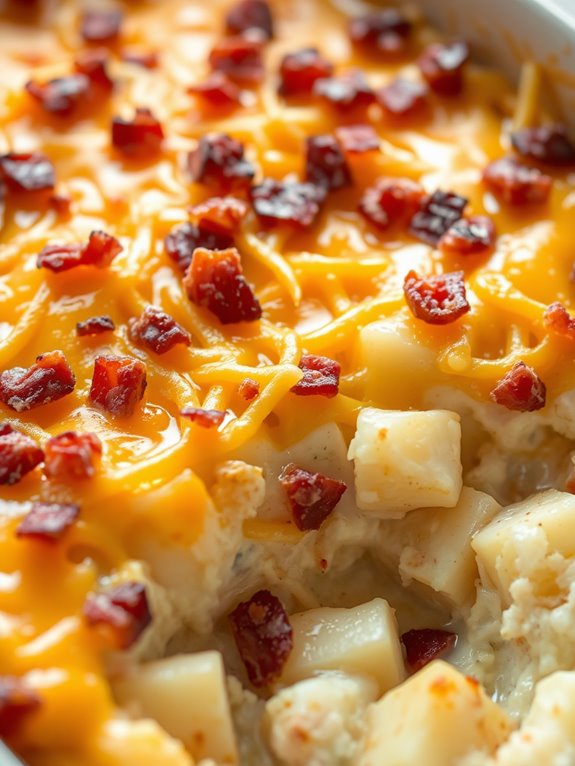 creamy potato bacon casserole
