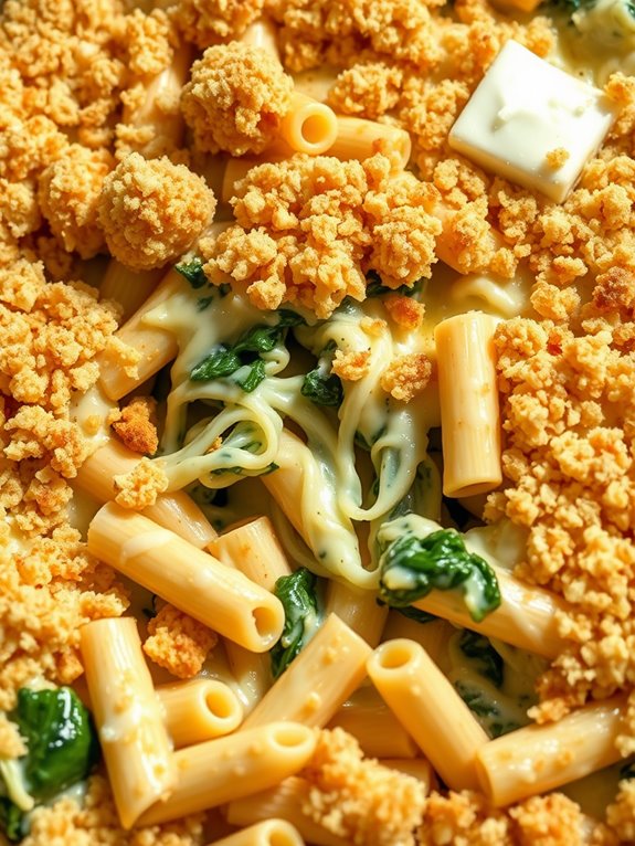 creamy spinach artichoke bake