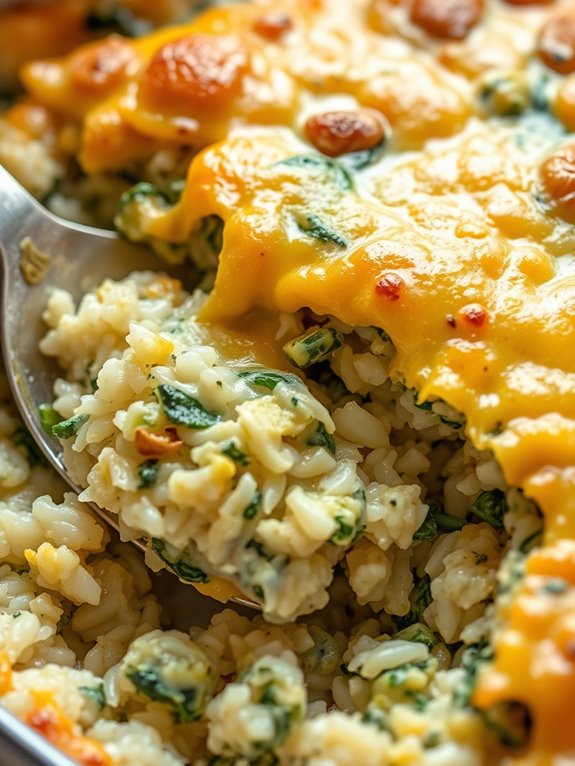 creamy spinach artichoke casserole