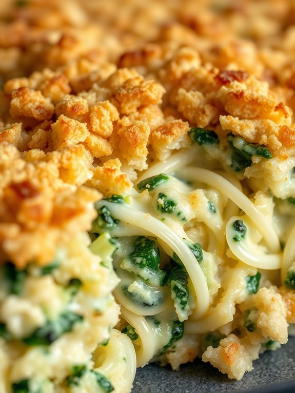 creamy spinach artichoke casserole