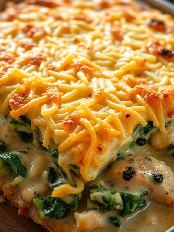 creamy spinach artichoke casserole