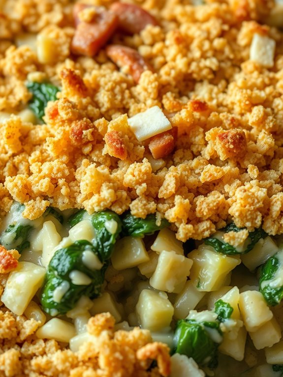 creamy spinach artichoke casserole