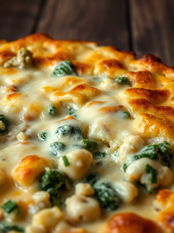 creamy spinach artichoke casserole