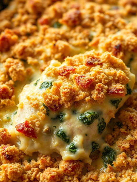 creamy spinach artichoke casserole