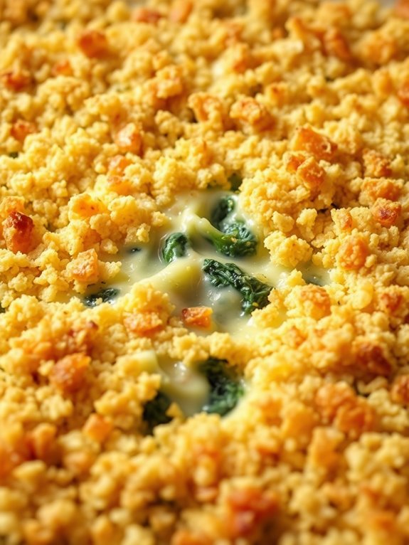 creamy spinach artichoke dish