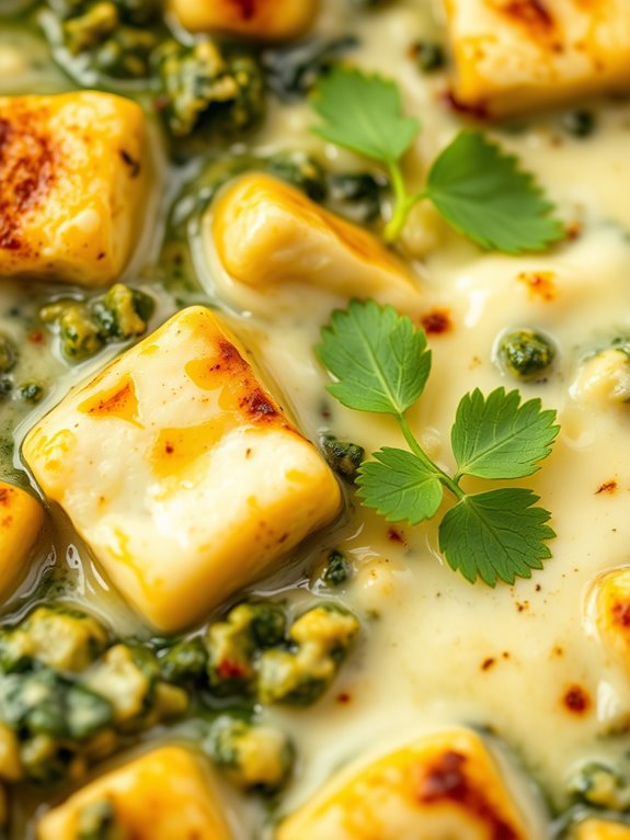 creamy spinach cheese bake