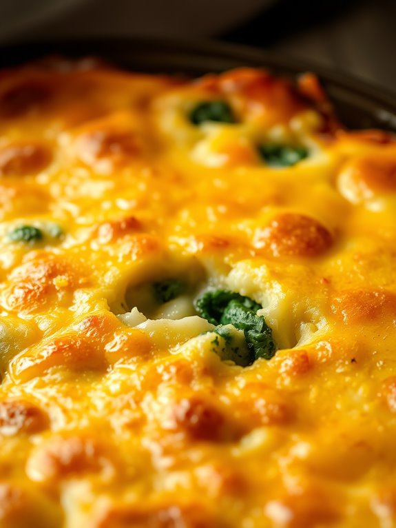 creamy spinach potato bake
