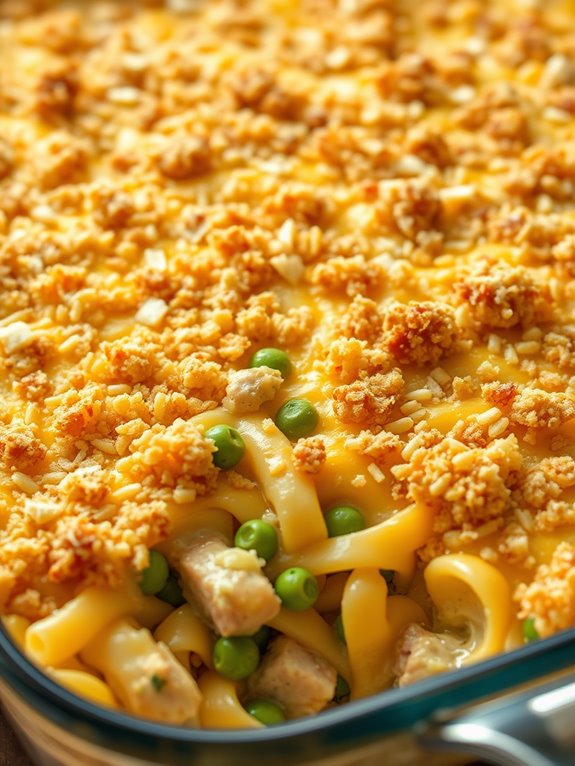 creamy tuna noodle dish
