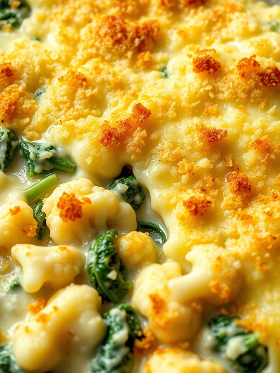 creamy vegetable pasta dish