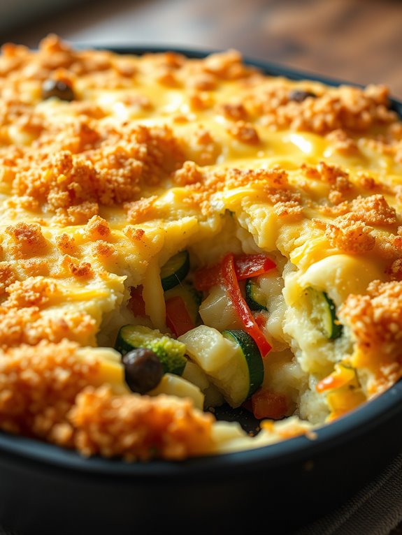 creamy vegetable potato bake