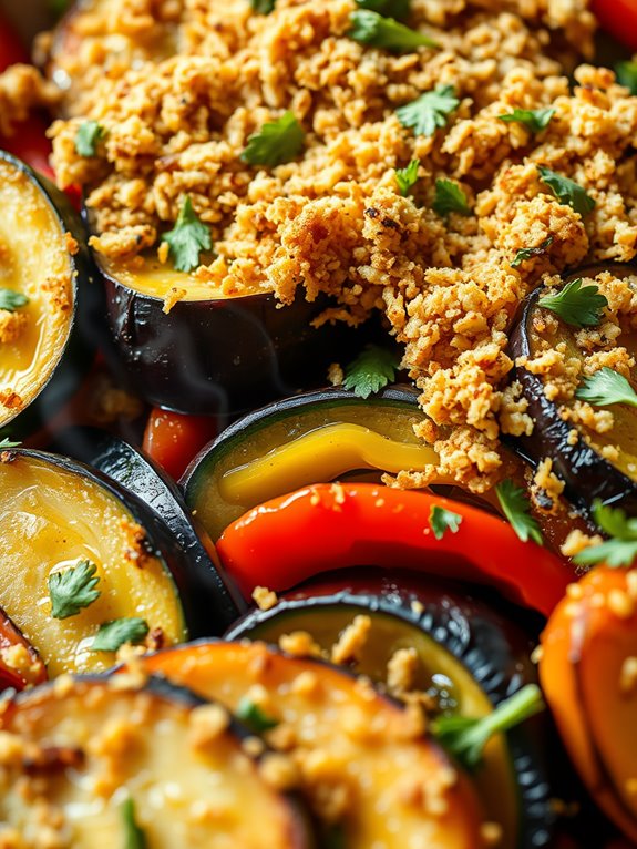 crispy topped baked ratatouille