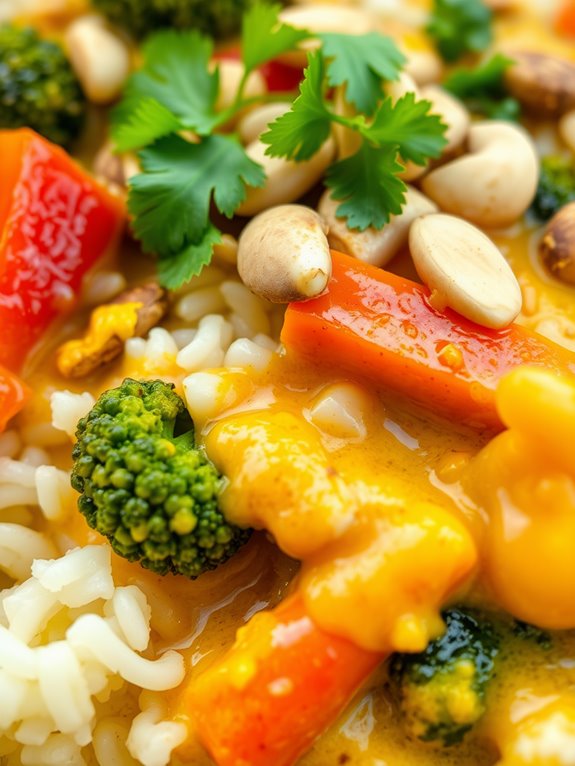 curried vegetable rice bake