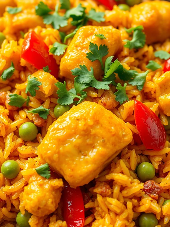 curry chicken rice casserole