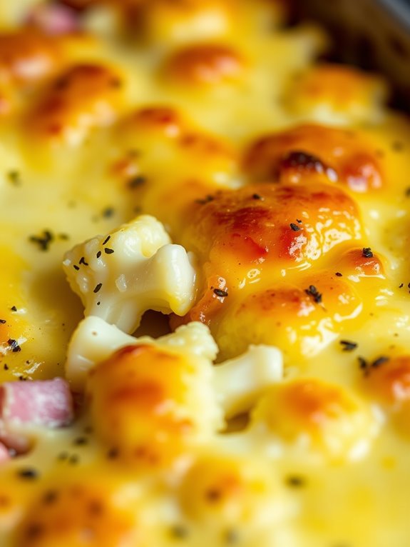 delicious cauliflower ham casserole