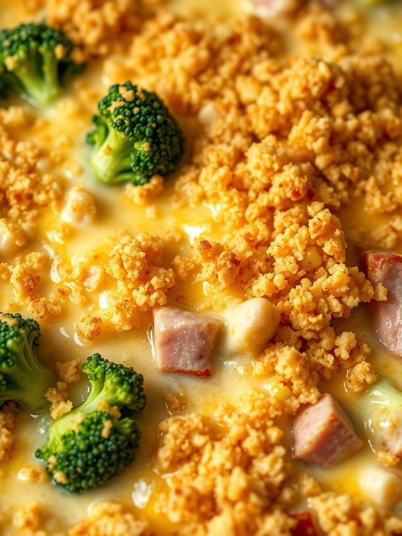 delicious ham broccoli casserole