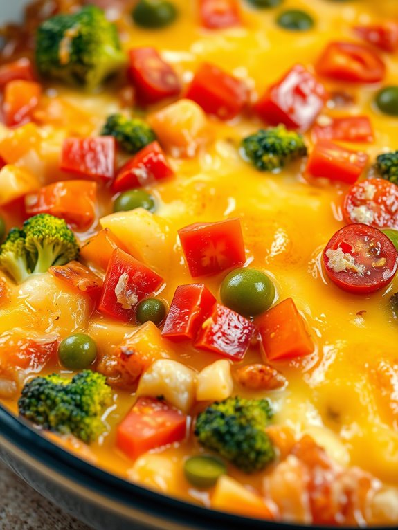 egg casserole with vegetables