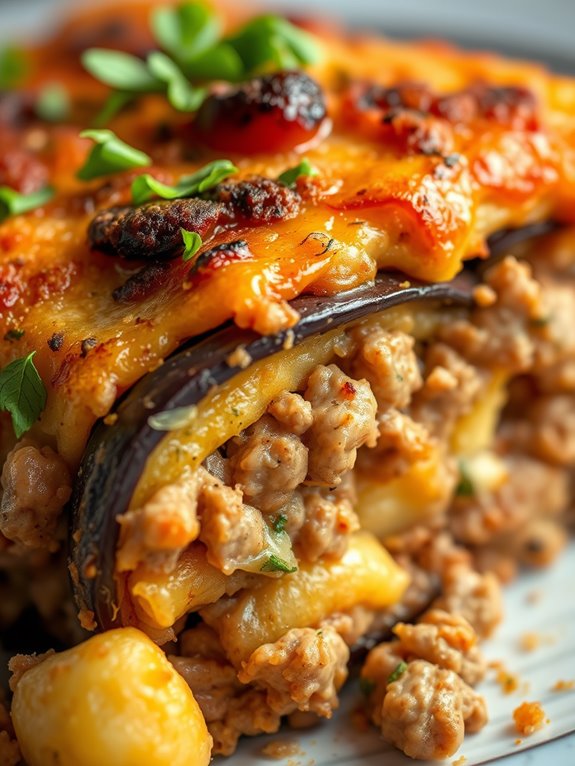 eggplant turkey casserole dish