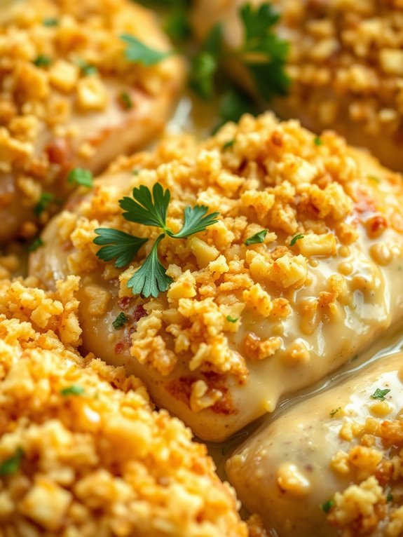 garlic parmesan chicken casserole