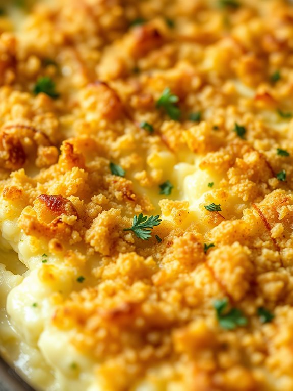 garlic parmesan potato casserole