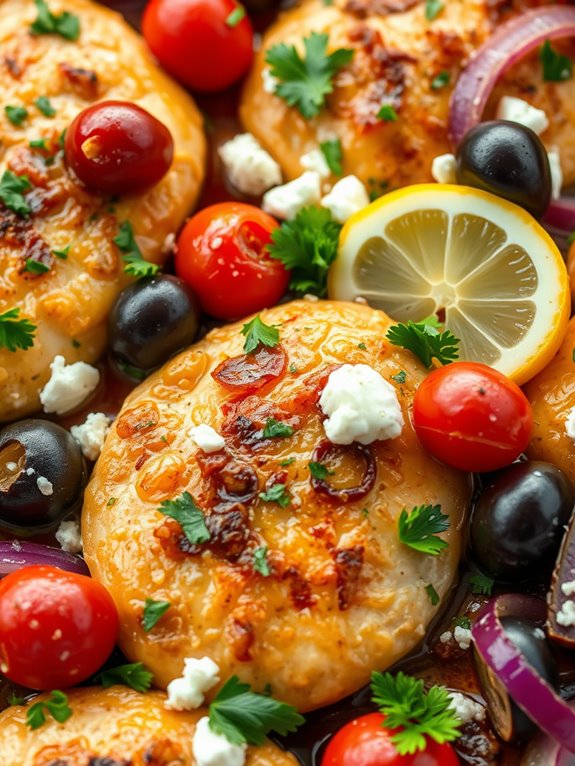 greek chicken and feta