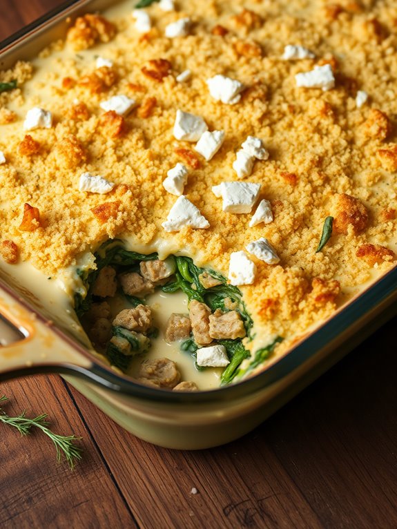 greek inspired chicken casserole