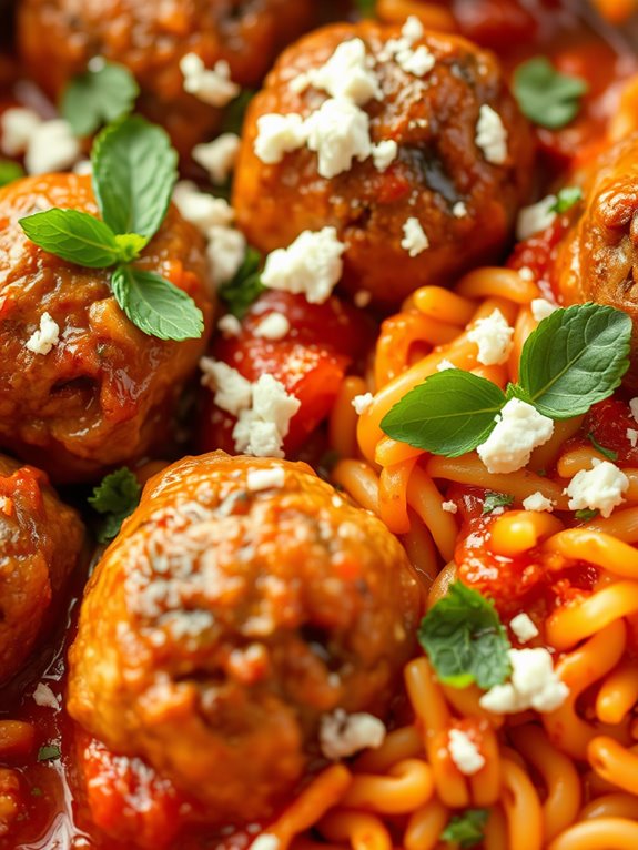 greek meatballs with orzo