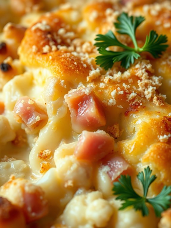 ham and cauliflower dish