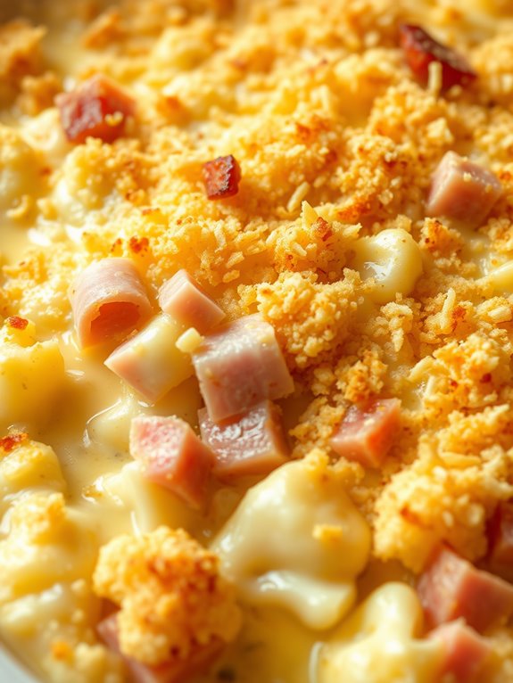 ham and cauliflower dish