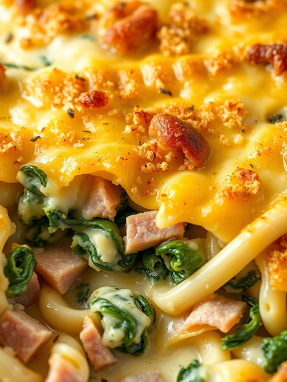 ham and spinach casserole
