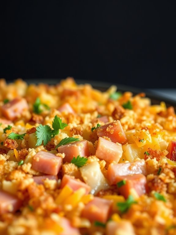 ham and swiss casserole