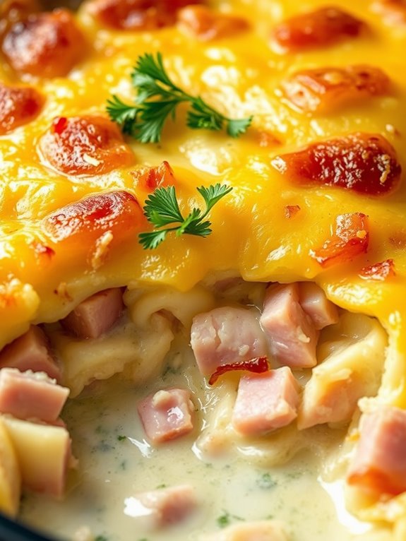 ham and swiss casserole