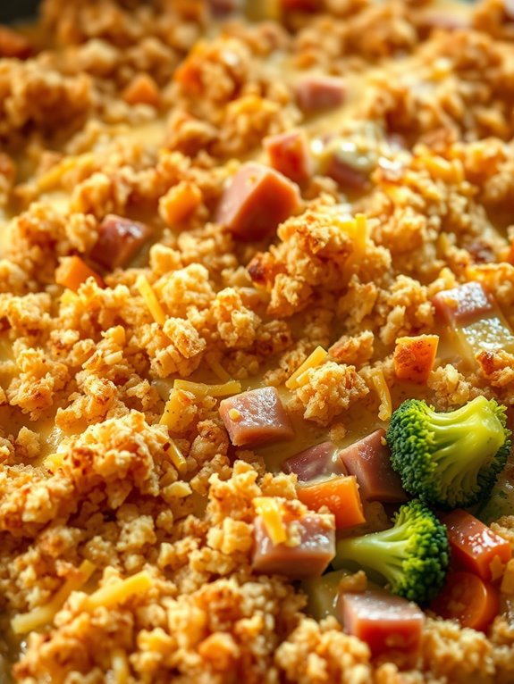 ham and vegetable dish