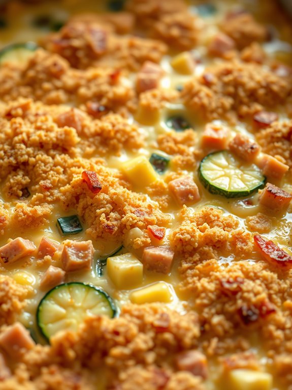 ham and zucchini dish