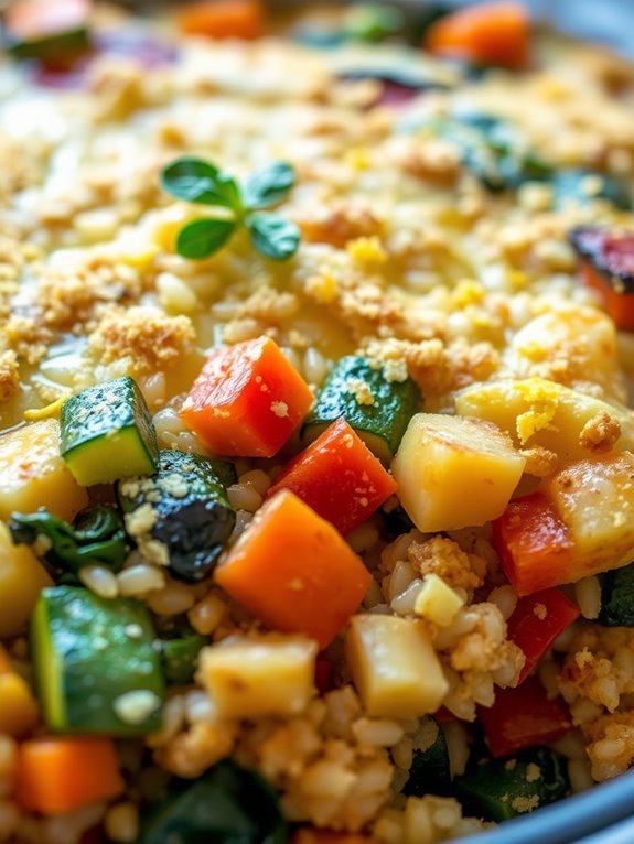healthy grain and vegetables