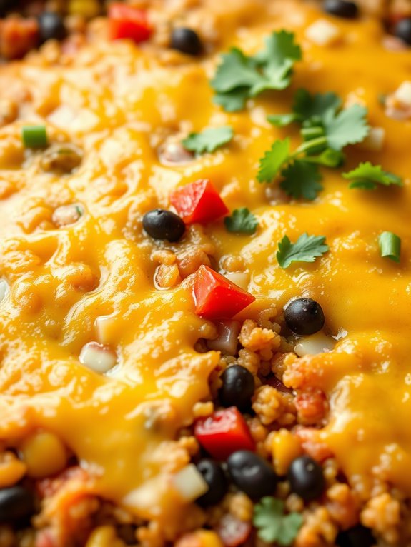 healthy quinoa bean bake