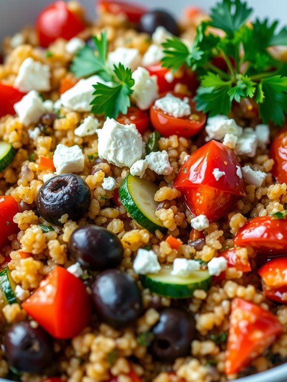healthy quinoa vegetable bake