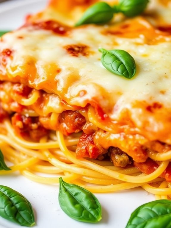 healthy spaghetti squash lasagna