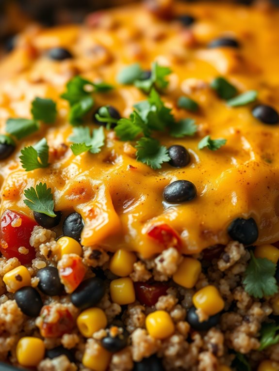 healthy spicy quinoa casserole