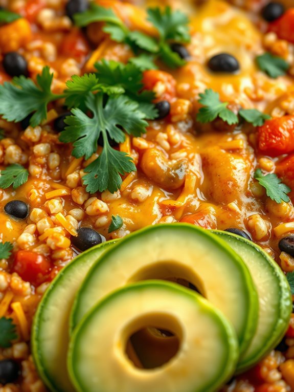 healthy vegetarian enchilada casserole