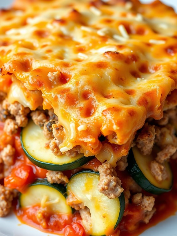 healthy zucchini turkey casserole
