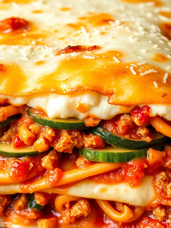 healthy zucchini turkey lasagna