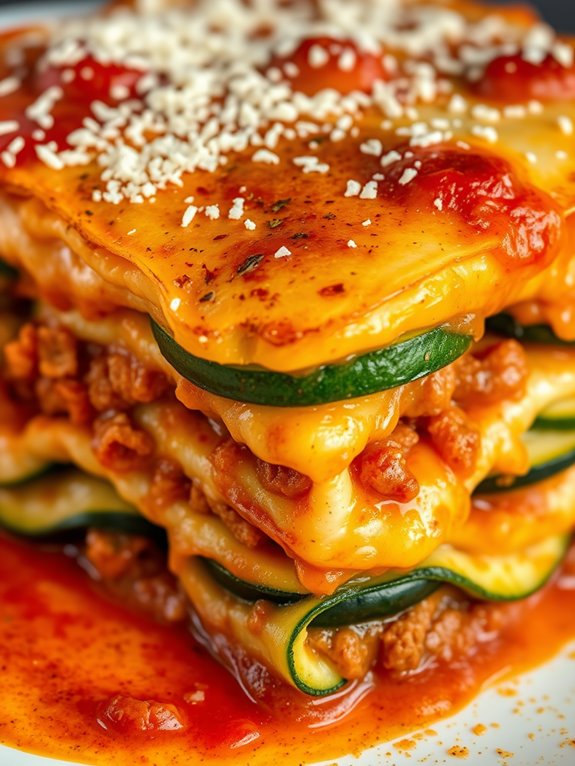healthy zucchini turkey lasagna